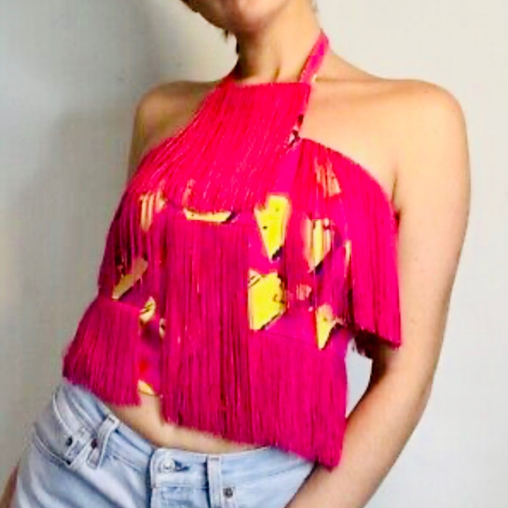 ( new w/o tag) Versace for H&M crop top